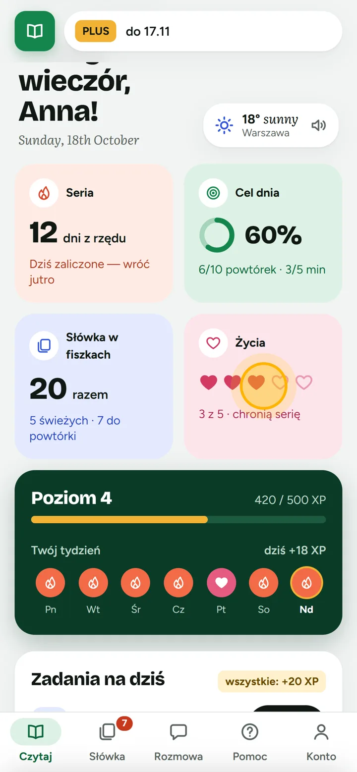 Stuknięcie w kafelek z życiami